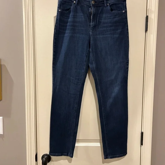 J. Jill Blue Straight Leg Jeans Classic Style - Picture 1 of 3